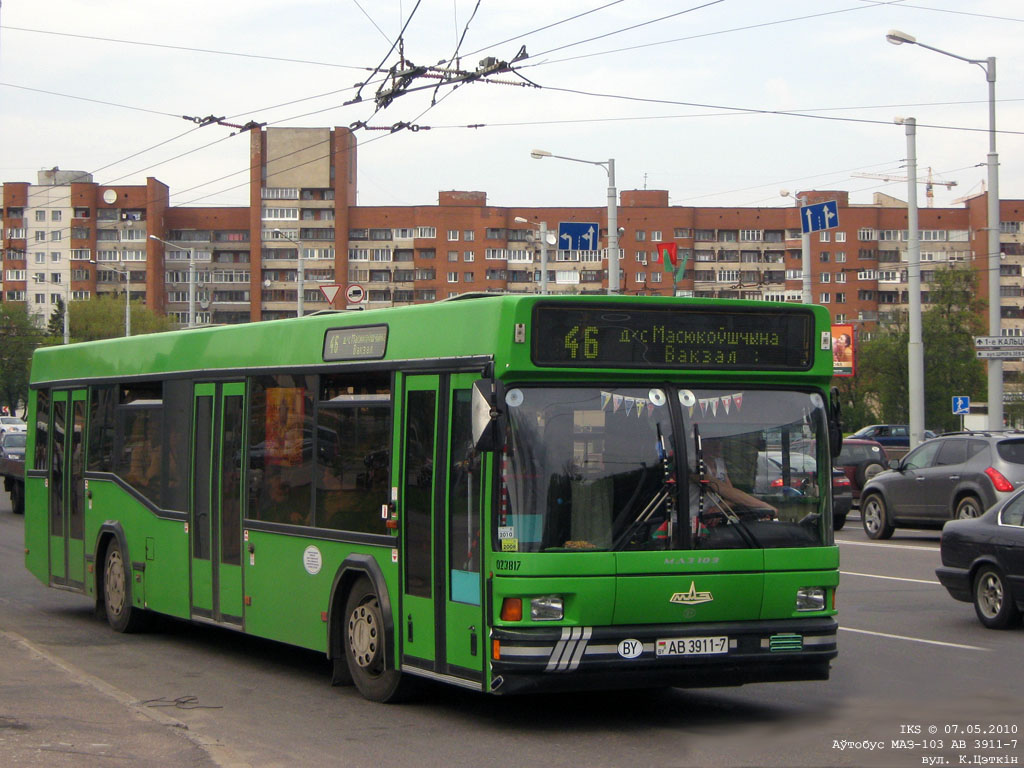 Minsk, MAZ-103.065 č. 040801