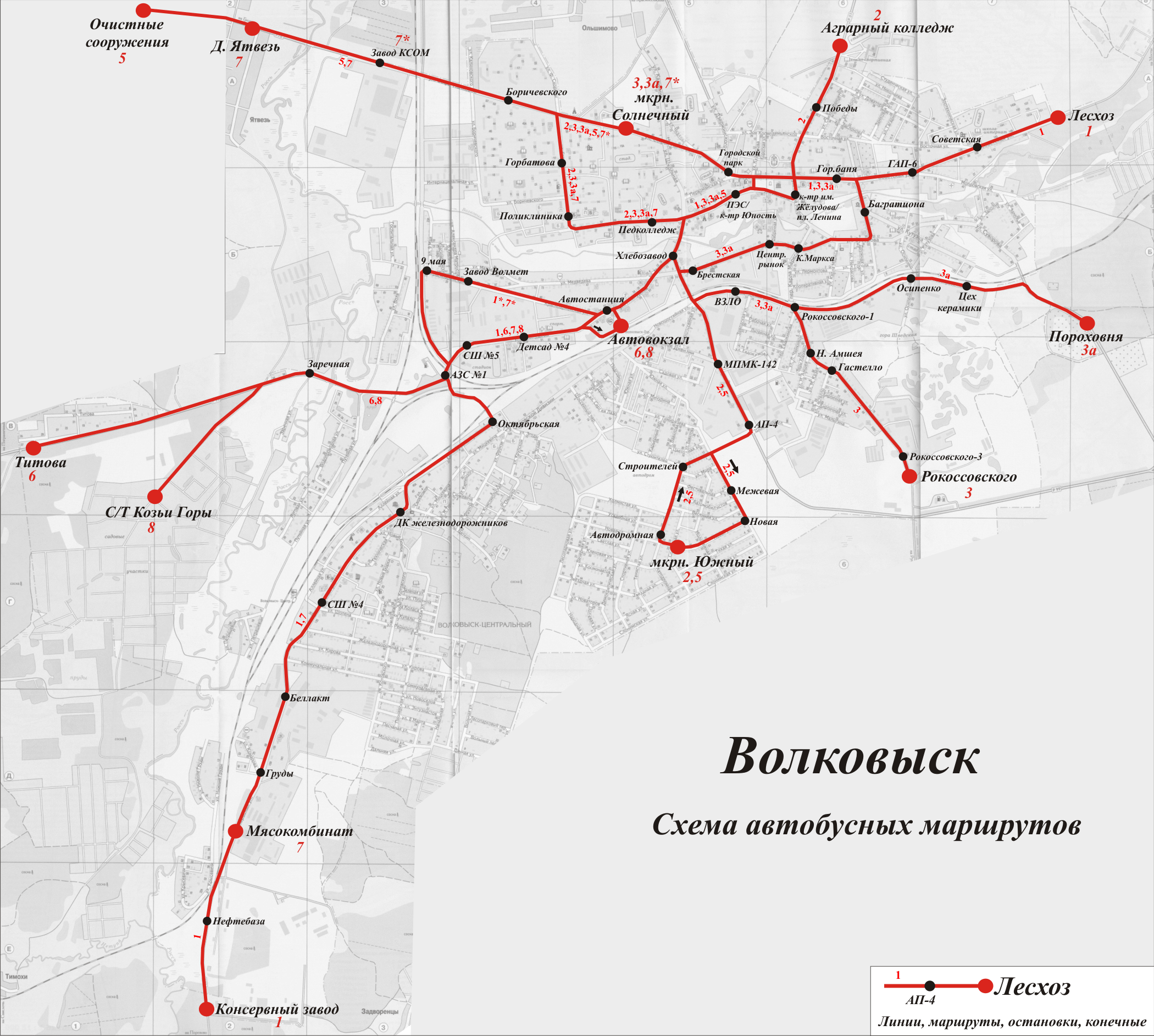 Volkovisk — Maps; Maps routes