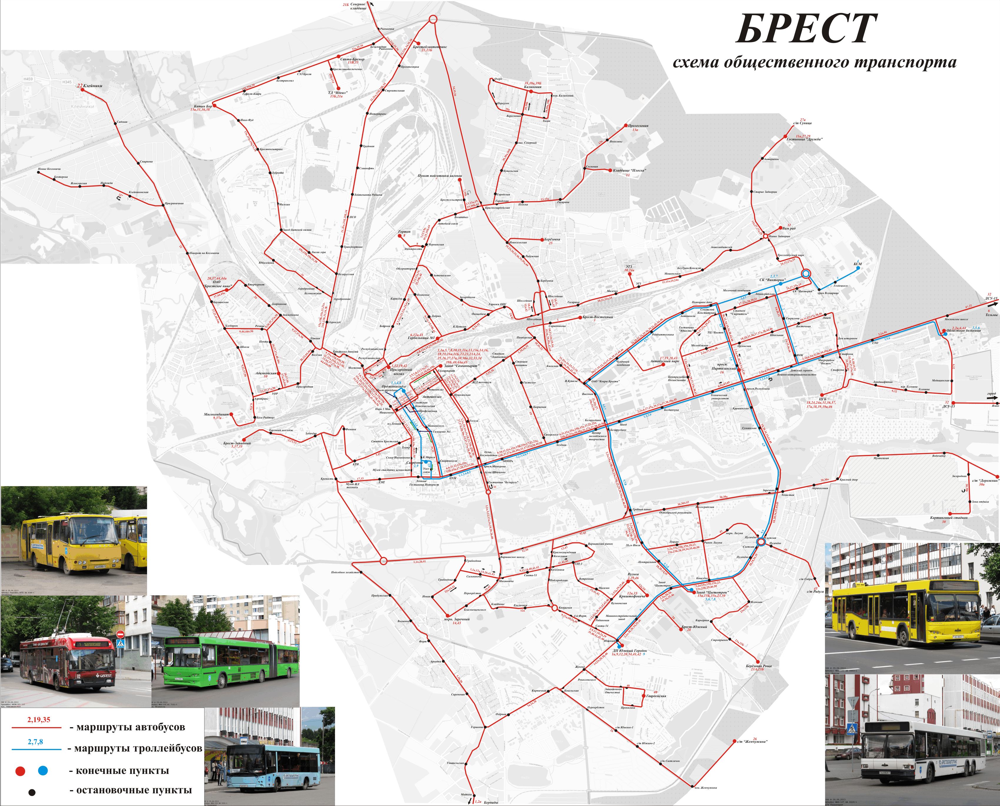 Brest — Maps; Maps routes