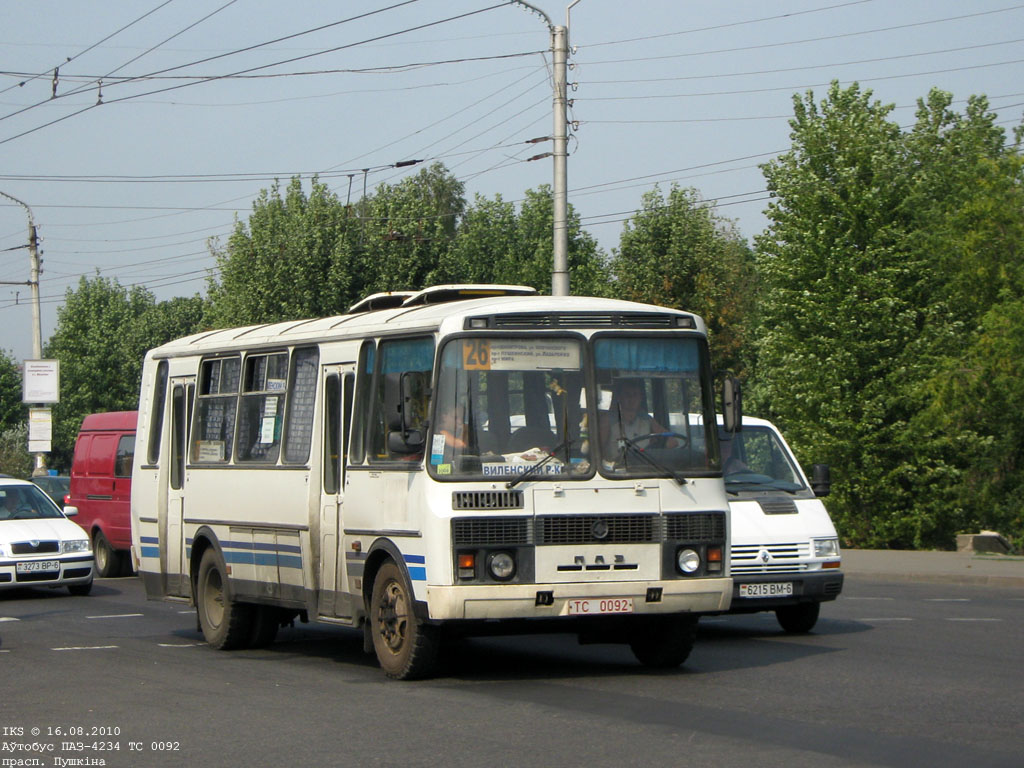 Mogilev, PAZ-4234 № ТС 0092