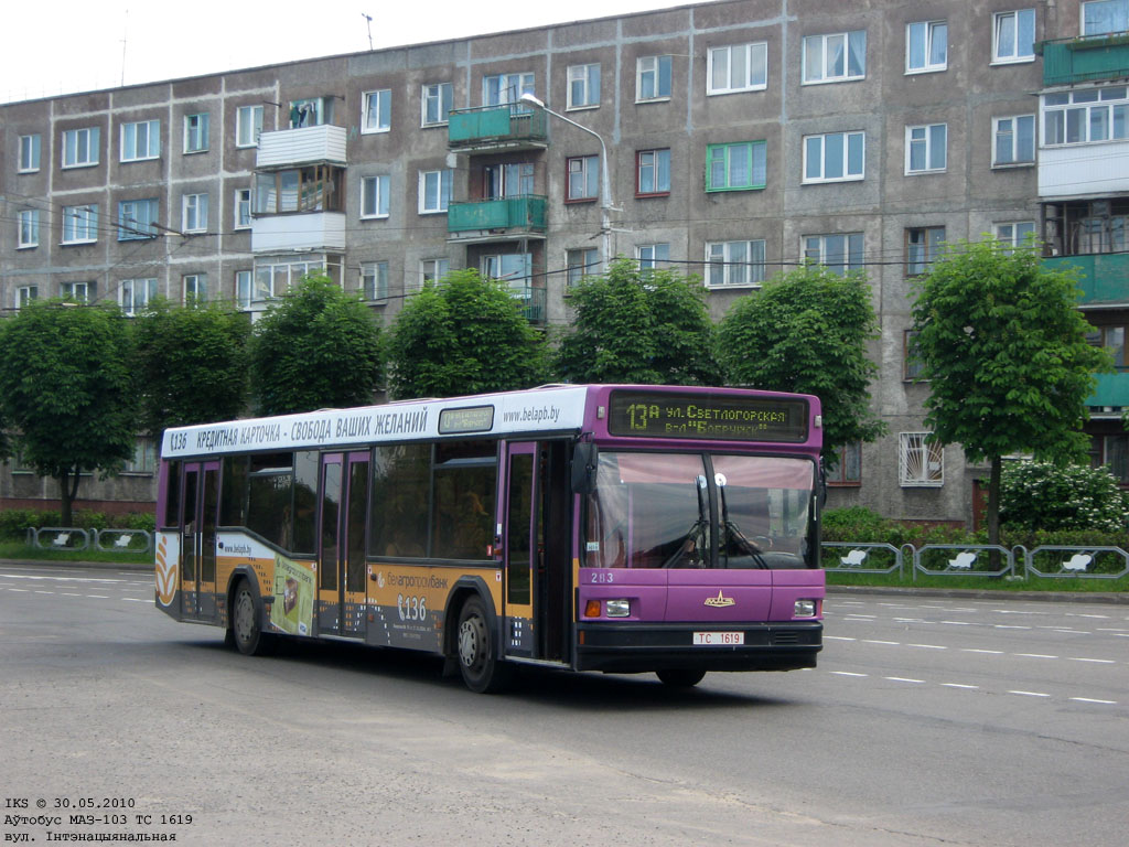 Bobruysk, MAZ-103.062 č. 283