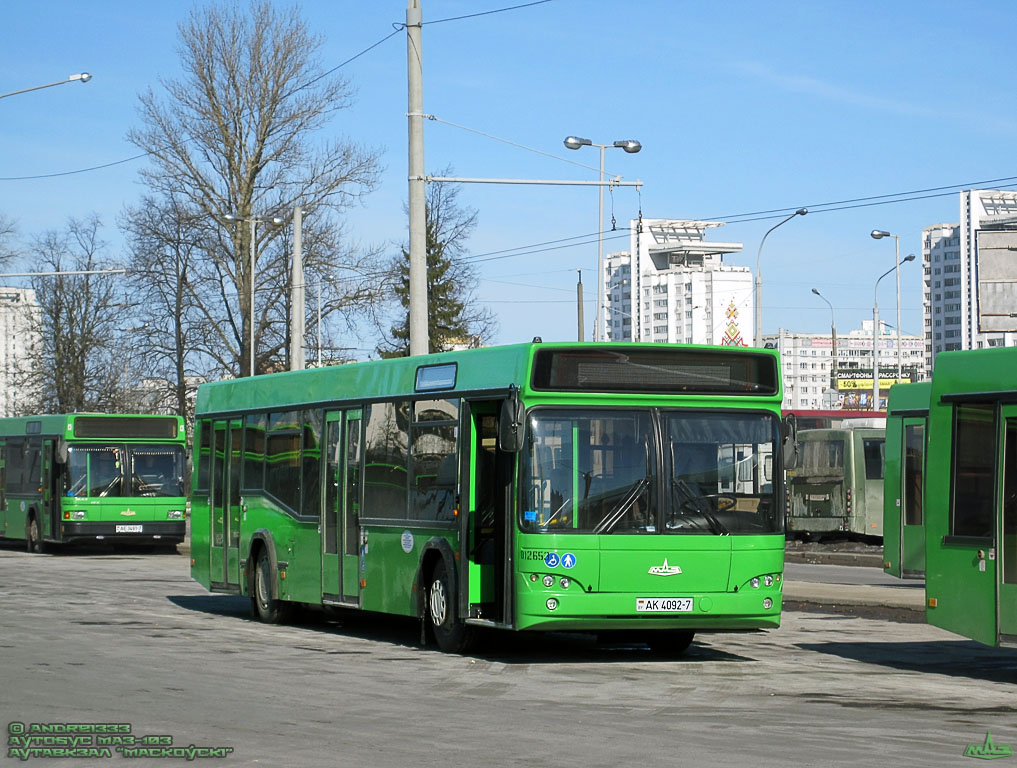Minsk, MAZ-103.465 No. 012653