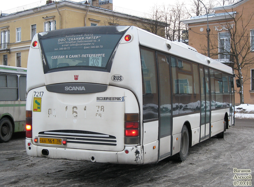Petersburg, Scania OmniLink CL94UB 4X2LB # 7217