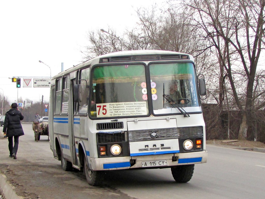 Almaty, PAZ-32054 (40, K0, H0, L0) № A 115 CY