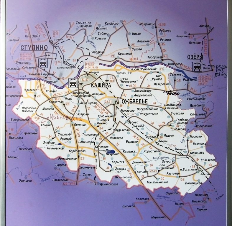 Kashira — Maps; Maps routes