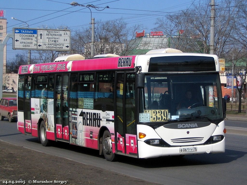 Санкт-Петербург, Scania OmniLink CL94UB 4X2LB № В 061 ТУ 78