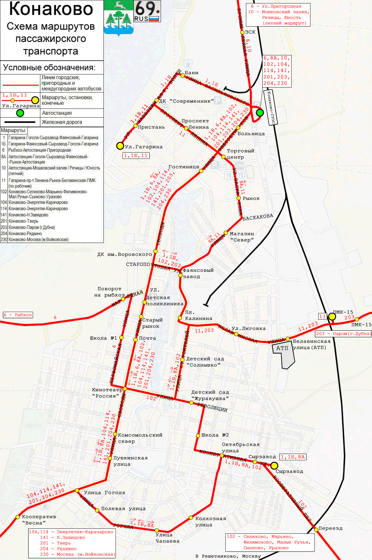 Konakovo — Maps; Maps routes
