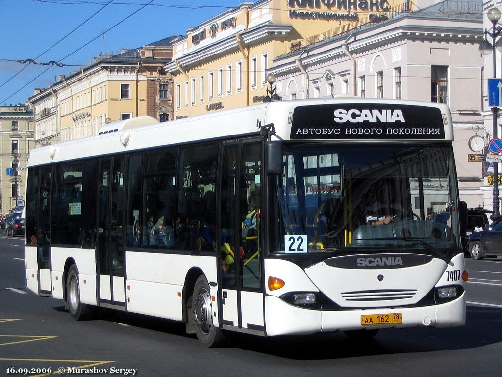 Saint Petersburg, Scania OmniLink CL94UB 4X2LB # 7407