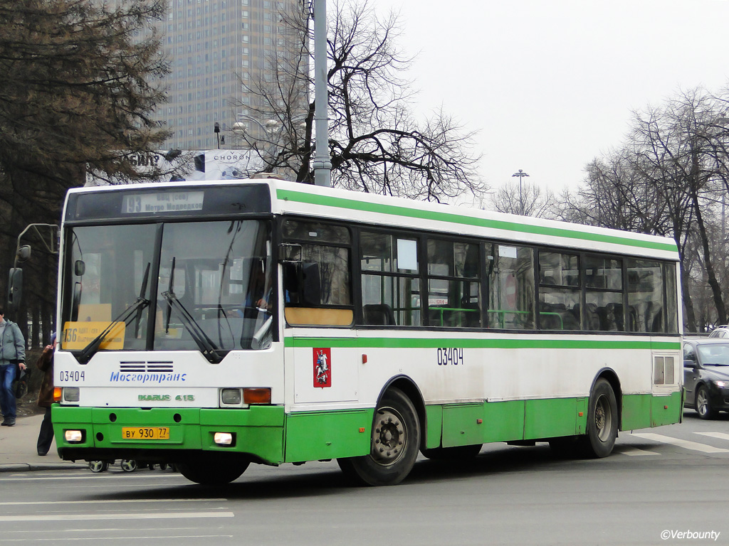 Moscow, Ikarus 415.33 # 03404