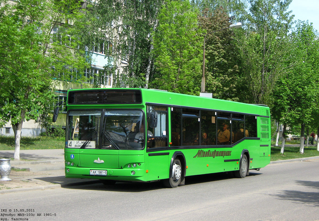 Вилейка, МАЗ-103.562 № 10611