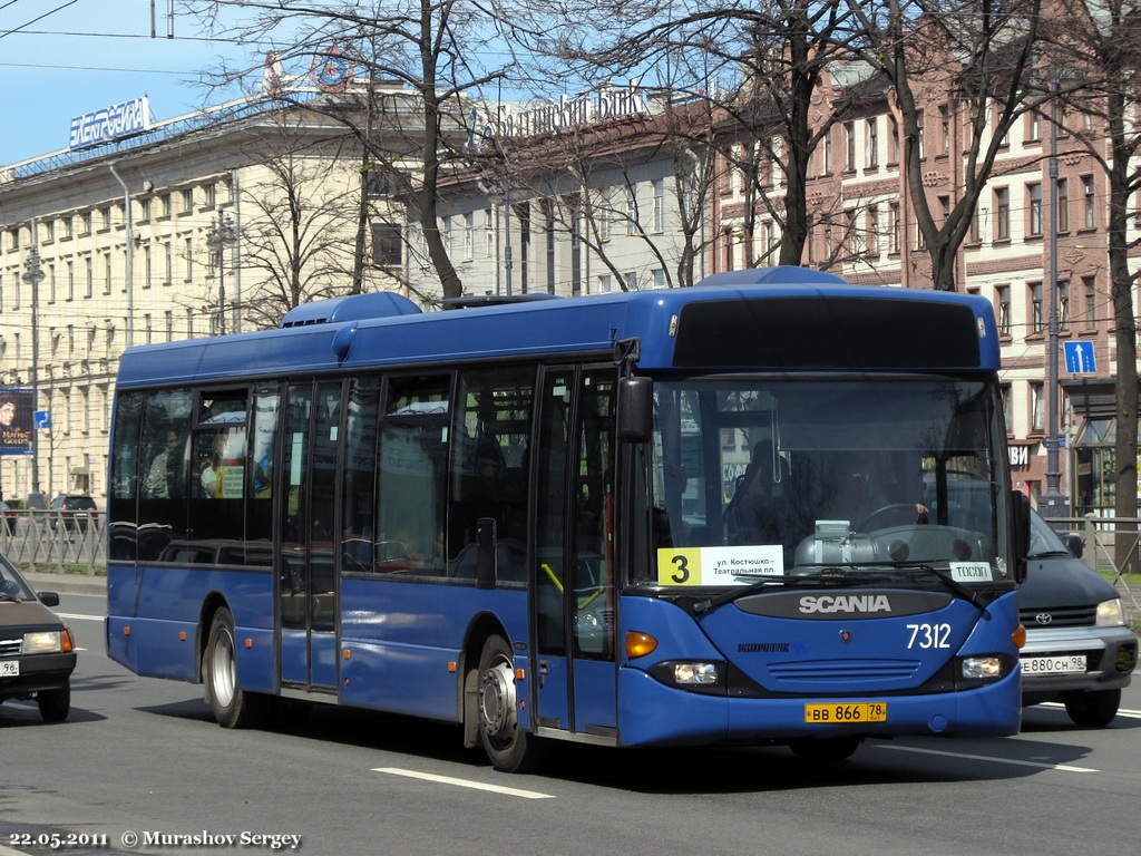 Saint Petersburg, Scania OmniLink CL94UB 4X2LB No. 7312