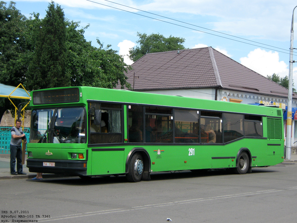 Bobruysk, MAZ-103.065 č. 291
