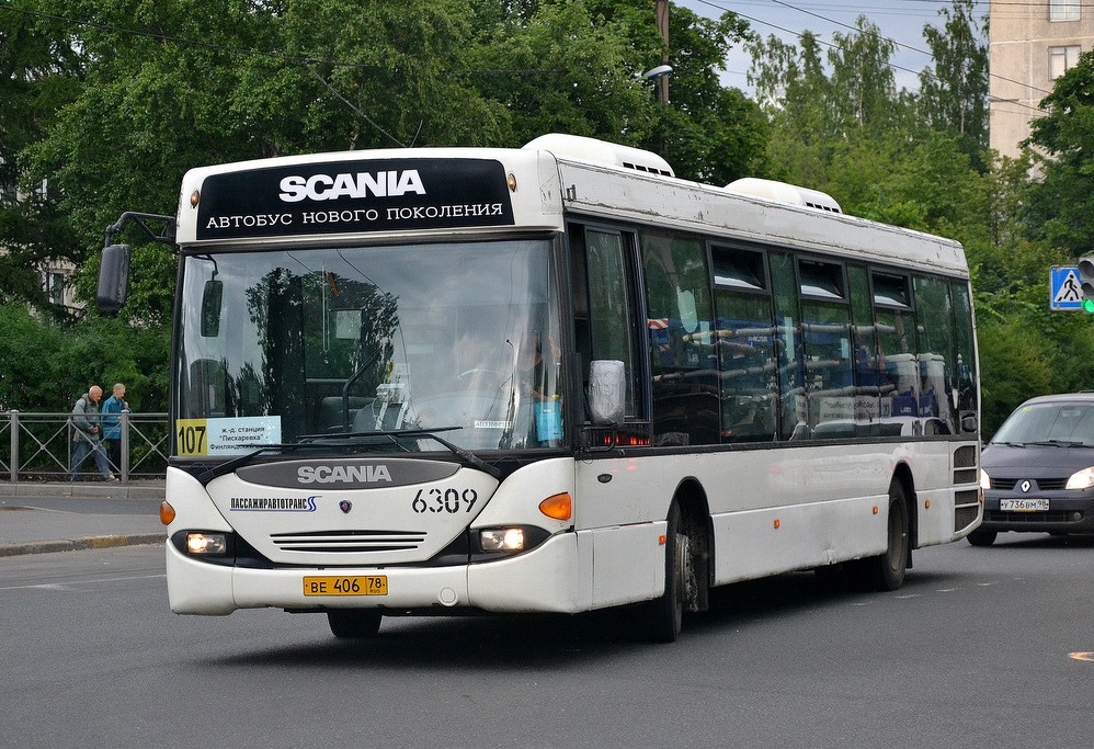 Saint Petersburg, Scania OmniLink CL94UB 4X2LB # 6309