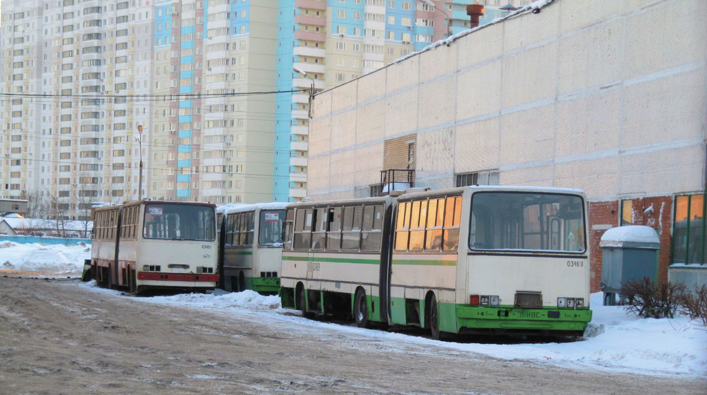 Moscow, Ikarus 280.33M # 03481; Moscow, Ikarus 280.33M # 03469; Moscow — Bus depots