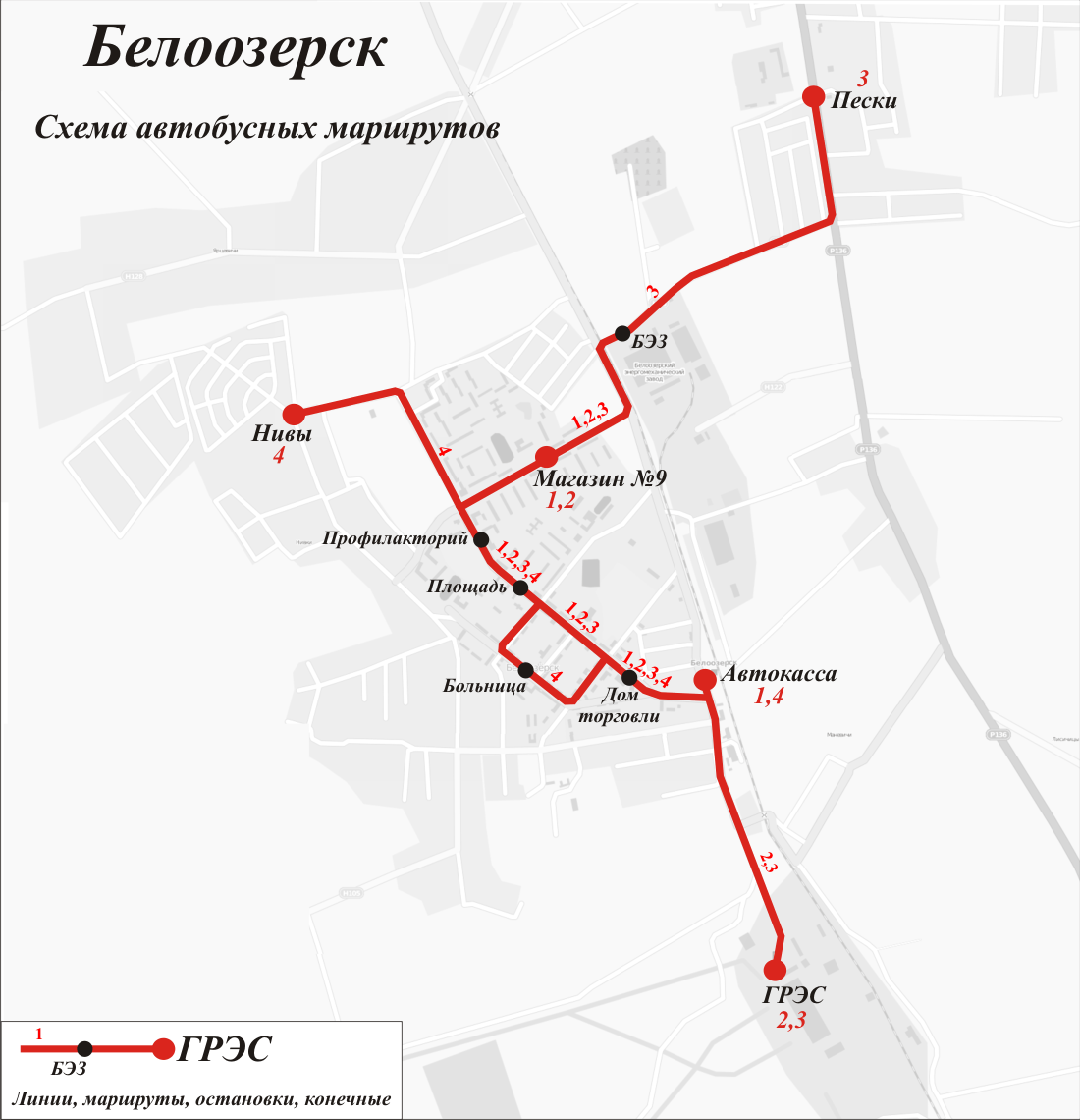 Bereza — Maps; Maps routes