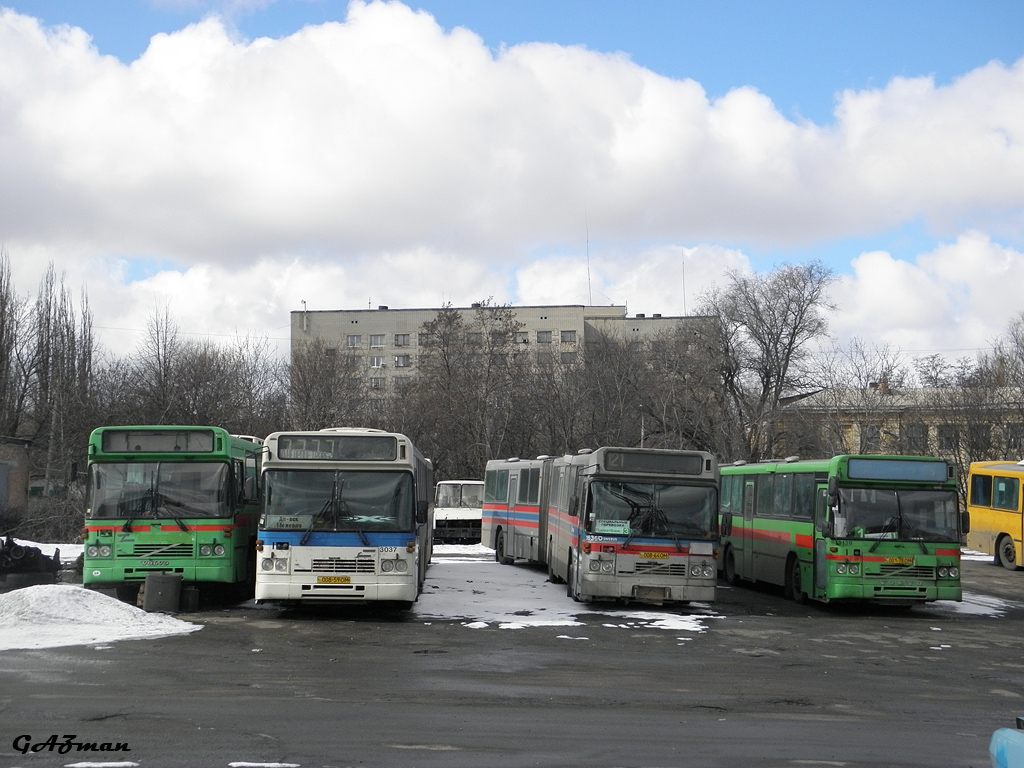 Dnipro, Säffle № 014-12 ОМ; Dnipro, Säffle № 008-59 ОМ; Dnipro, Säffle № 008-64 ОМ; Dnipro, Säffle № 001-78 ОМ; Dnipro — Bus' depos