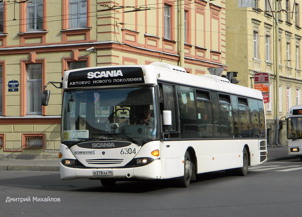Saint Petersburg, Scania OmniLink CL94UB 4X2LB # 6304