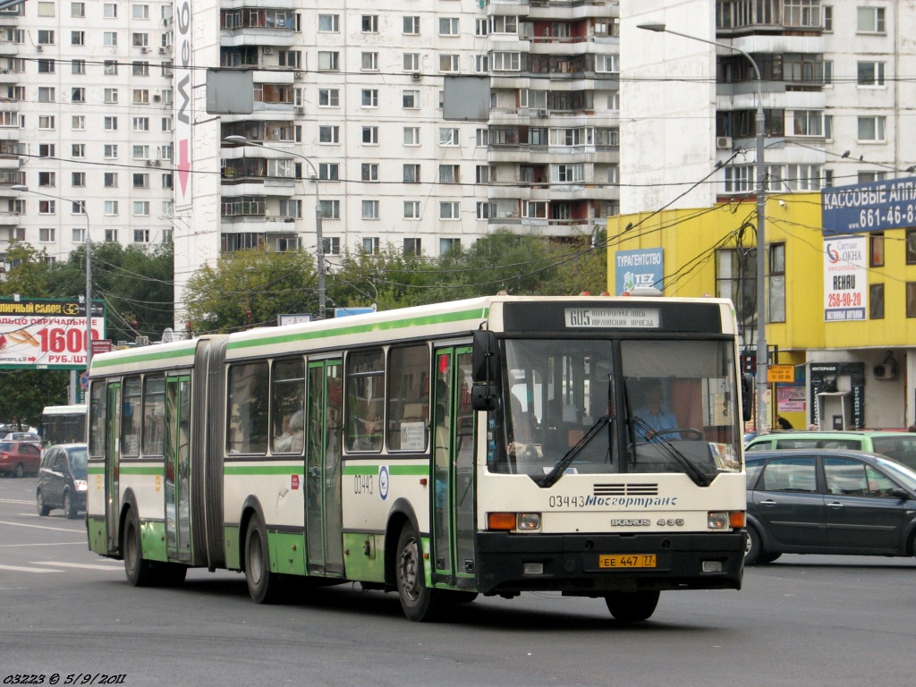 Moscow, Ikarus 435.17A # 03443