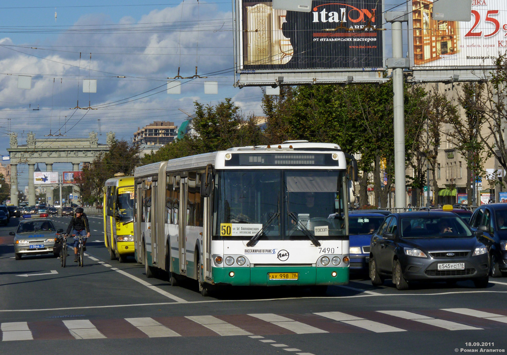 Sankt Peterburgas, LiAZ-6213.20 № 7490