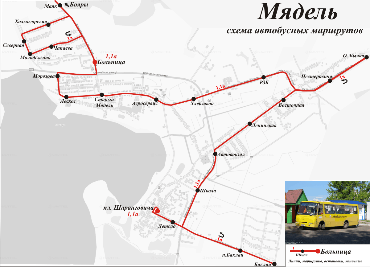 Miadel — Maps; Maps routes