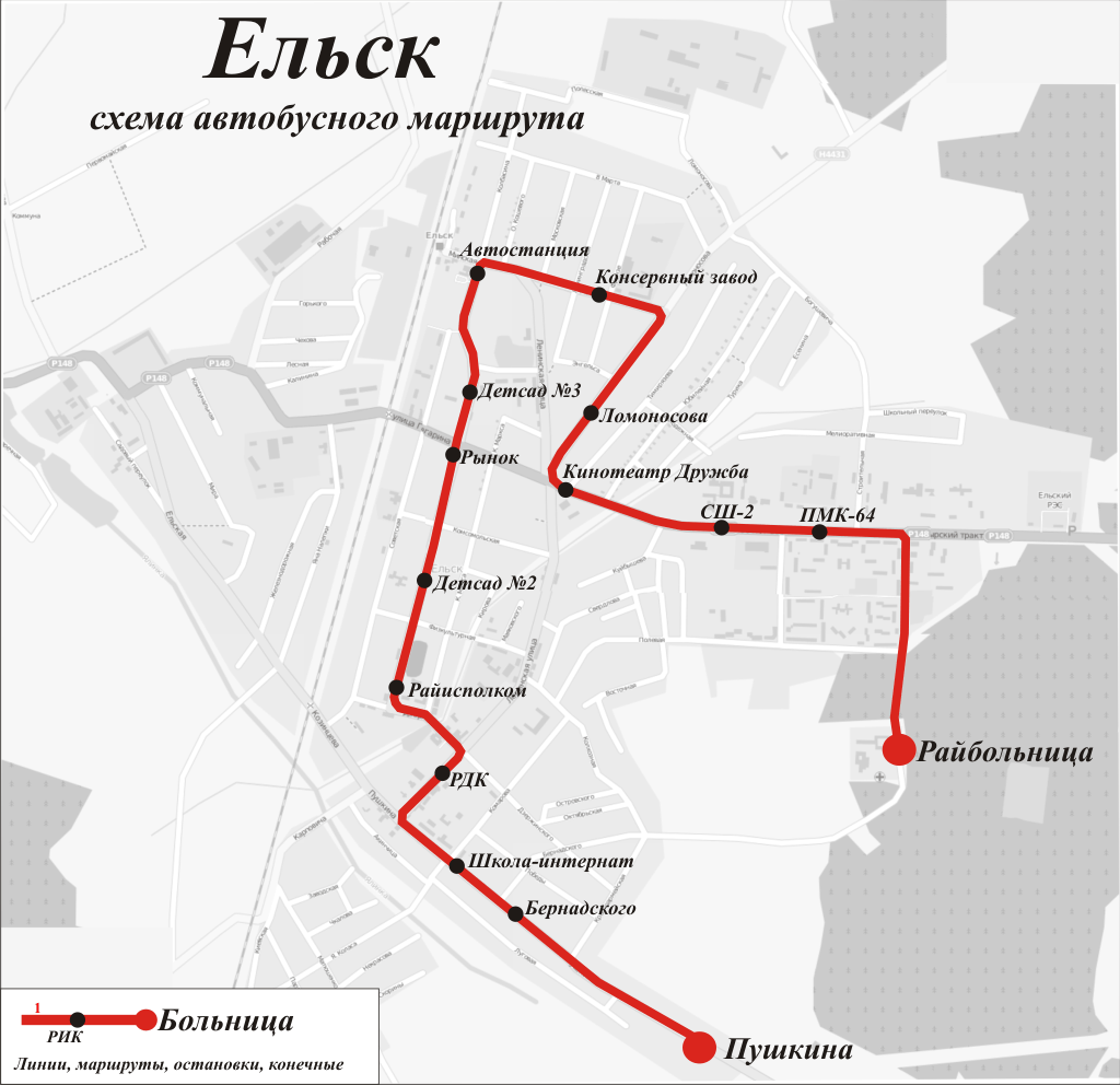 Elsk — Maps; Maps routes