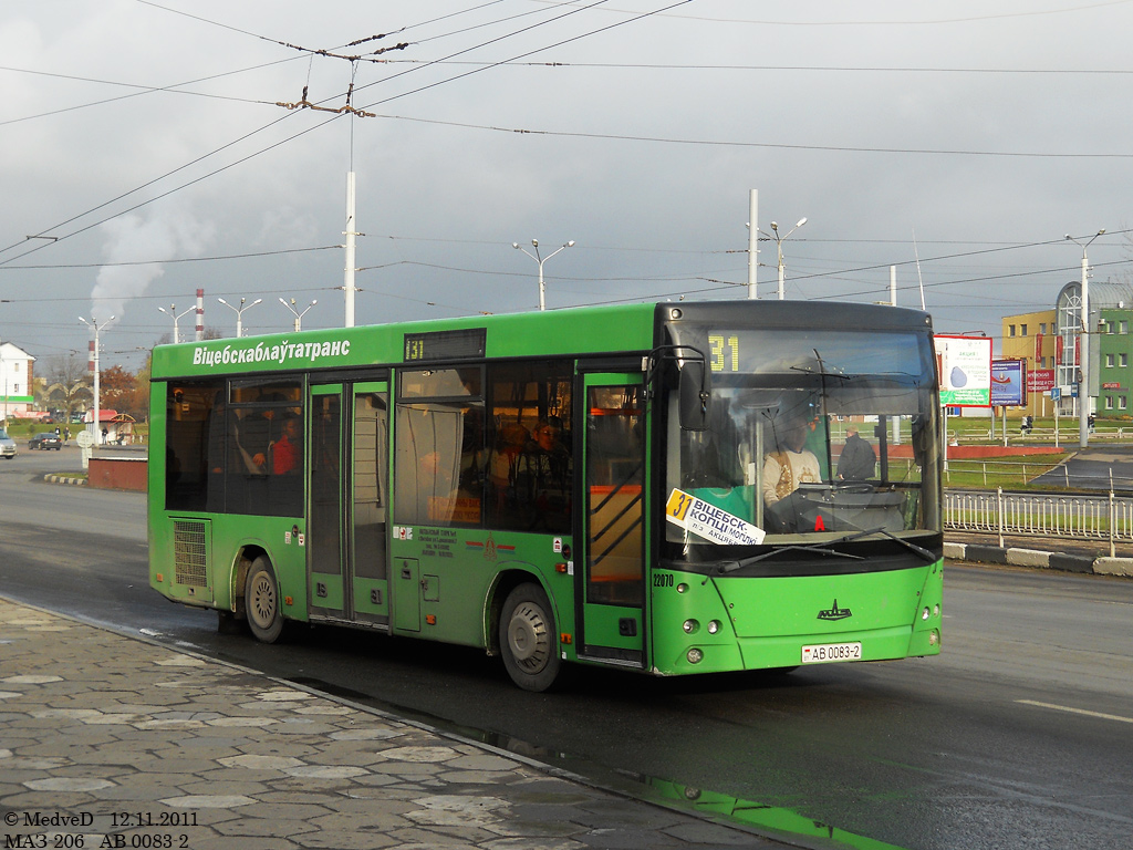 Vitebsk, MAZ-206.060 # 022070