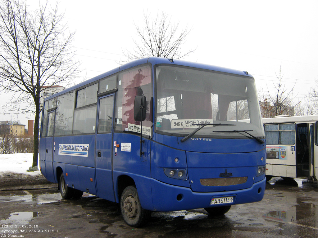 Gancevichi, MAZ-256.170 # АВ 9115-1