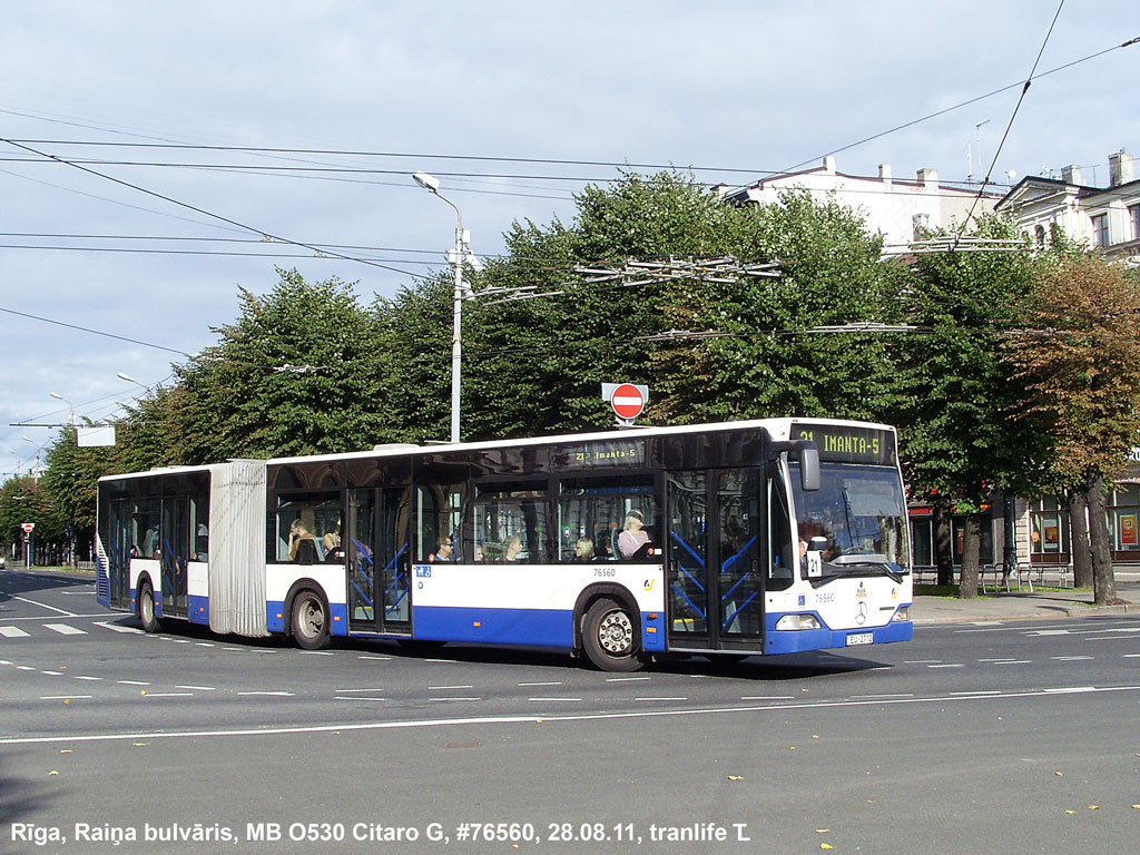 Riga, Mercedes-Benz O530 Citaro G nr. 76560