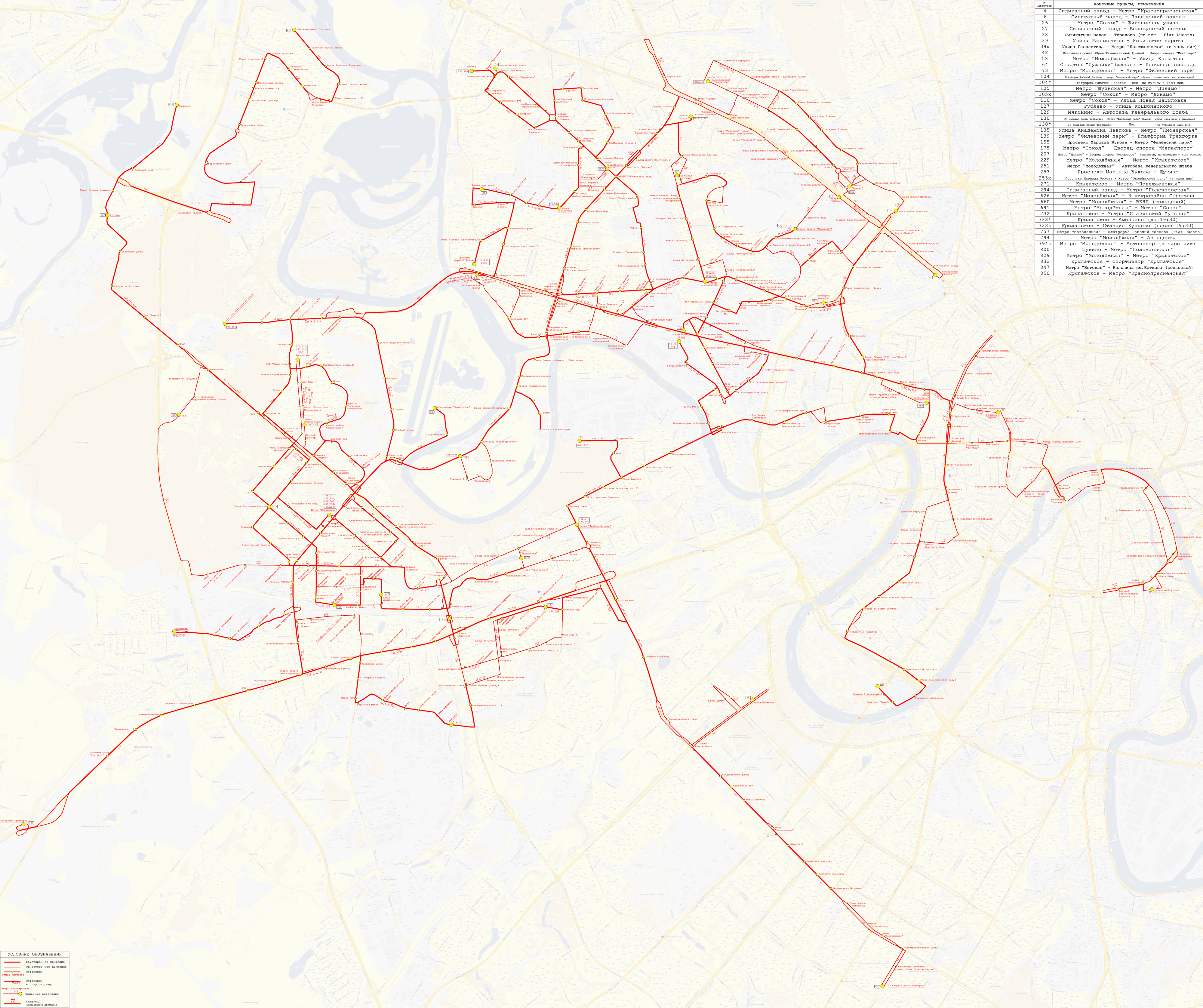 Moscou — Maps; Maps routes