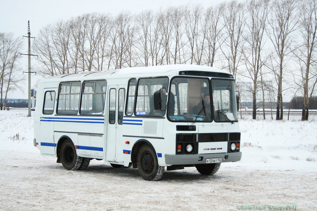 Уфа, ПАЗ-3205-110 (32050R) № К 124 ВТ 102