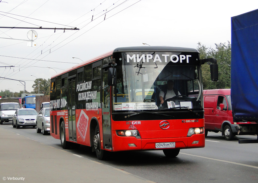 Moscow, Higer KLQ6118GS № О 049 ХМ 177