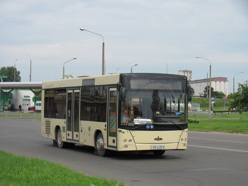 Bobruysk, MAZ-206.068 č. 106
