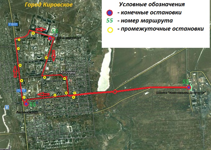 Kirovskoe (Донецкая обл.) — Maps; Maps routes