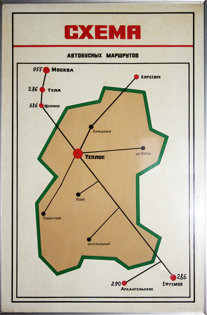 Maps routes; Тёплое — Схемы