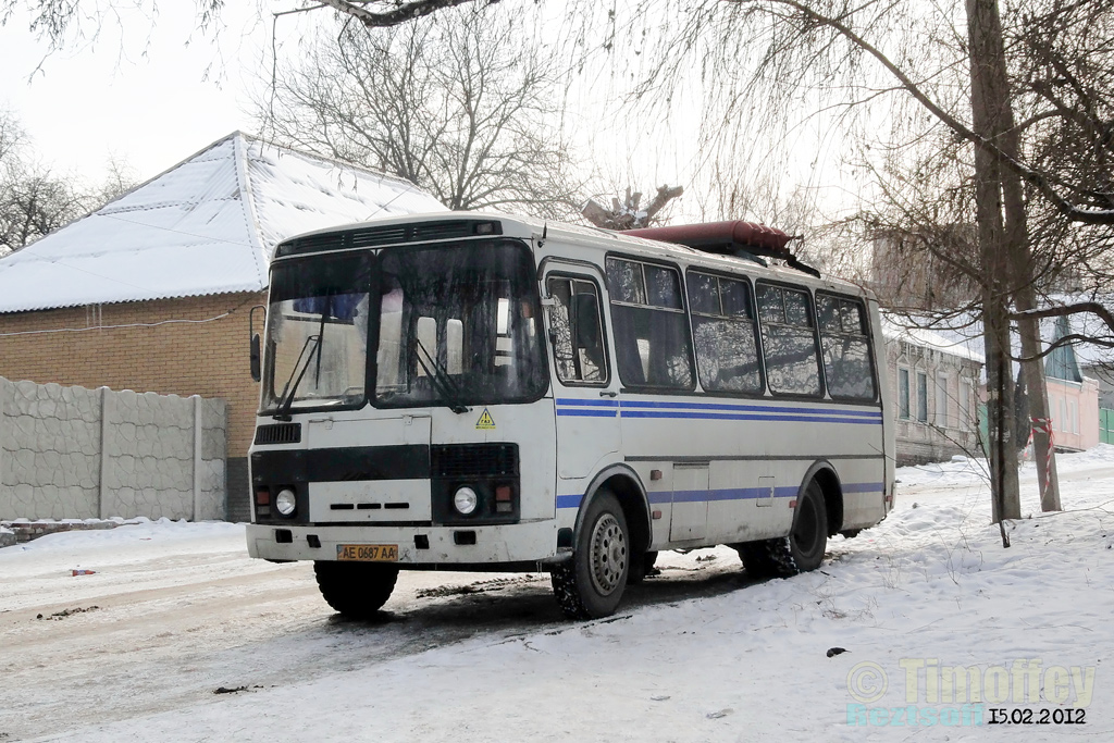 Каменское, ПАЗ-3205-110 (32050R) № АЕ 0687 АА