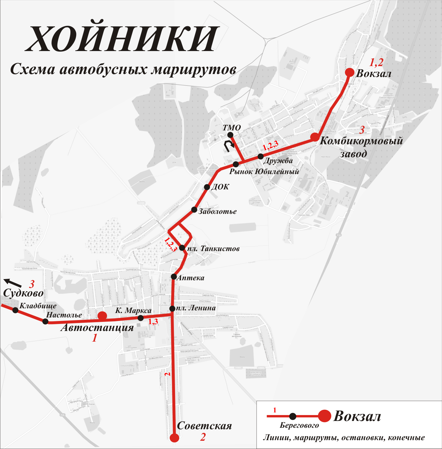 Hoiniki — Maps; Maps routes