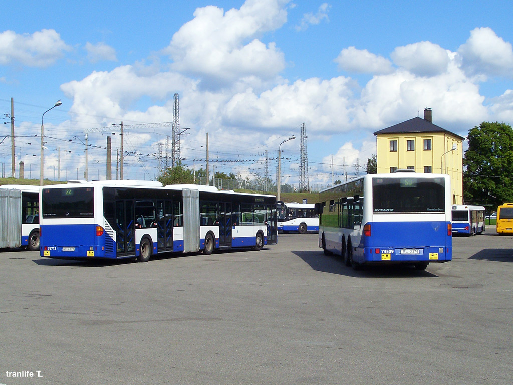Riga, Mercedes-Benz O530 Citaro L nr. 73509; Riga, Mercedes-Benz O530 Citaro G nr. 76712