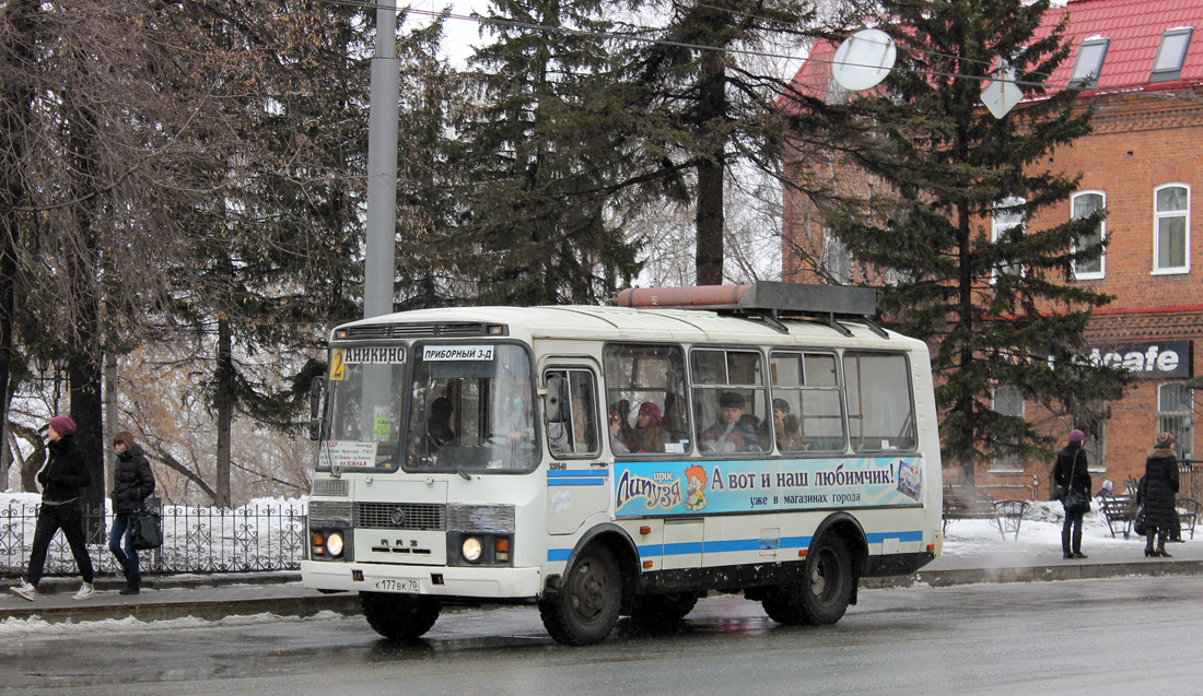 Tomsk, PAZ-32054 (40, K0, H0, L0) № К 177 ВК 70