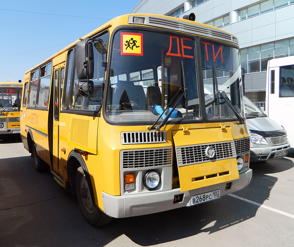 Кушнаренково, ПАЗ-32053-70 (3205*X) № В 268 РС 102