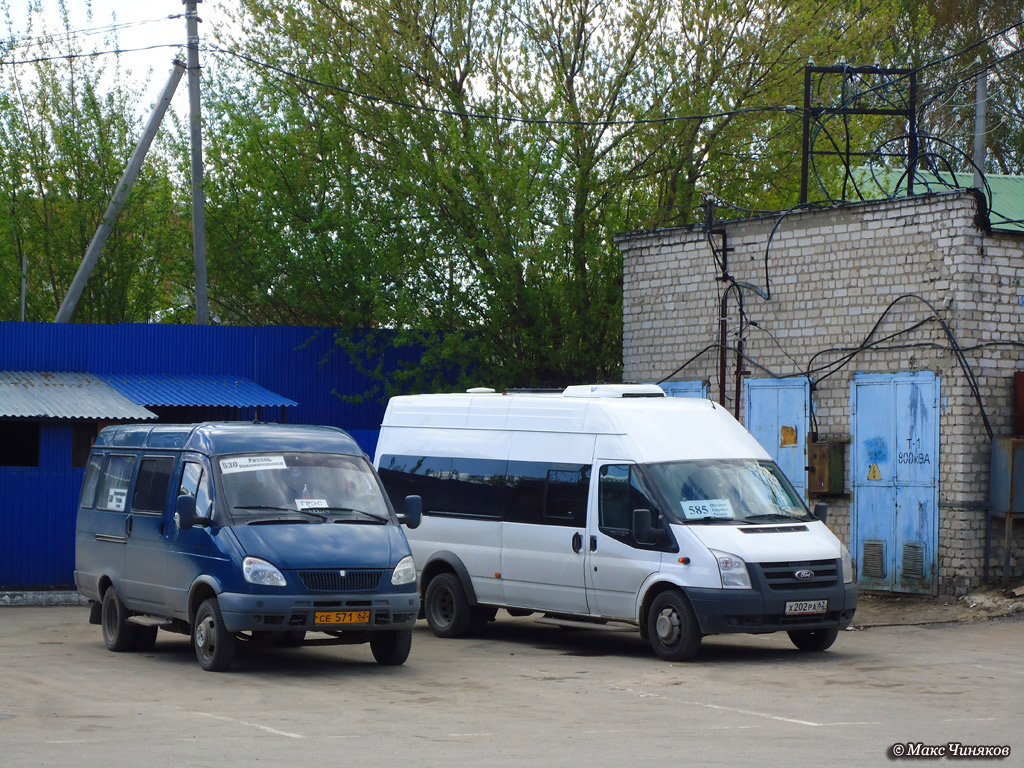 Новомичуринск, GAZ-3221* # СЕ 571 62; Шилово, Nidzegorodec-22270 (Ford Transit) # Х 202 РА 62