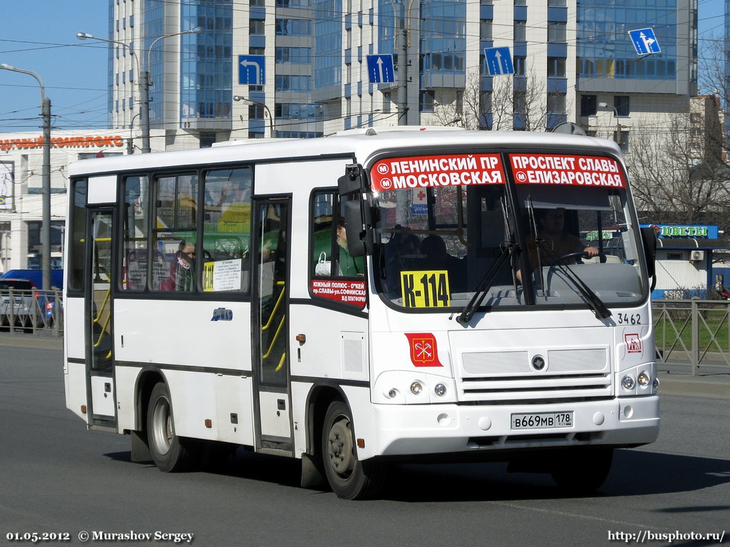 Санкт-Петербург, ПАЗ-320402-05 (32042E, 2R) № 3462