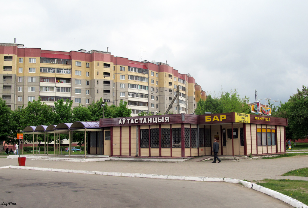 Bus terminals, bus stations, bus ticket office, bus shelters; Zhodino — Miscellaneous photos