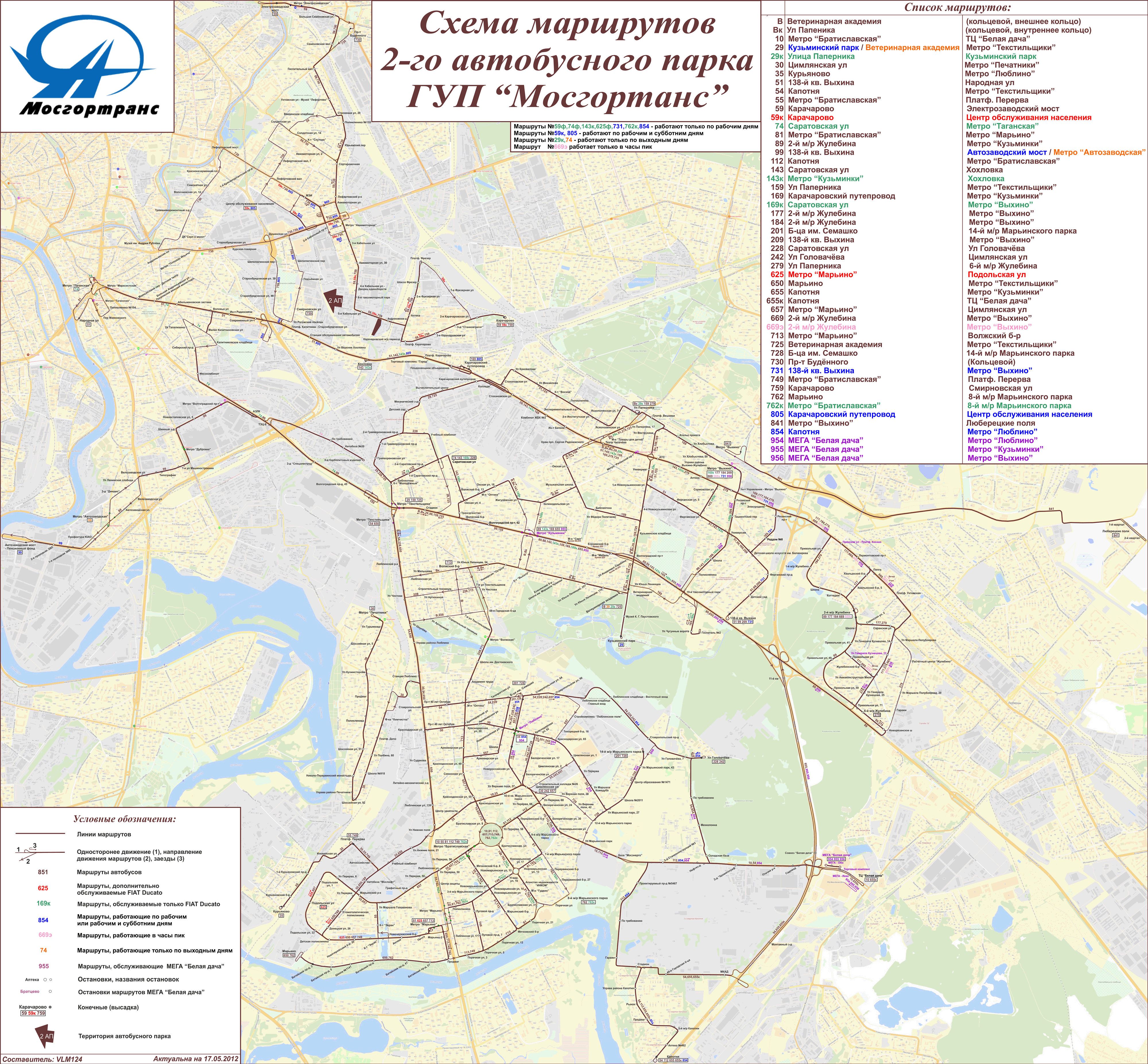 Moskau — Maps; Maps routes