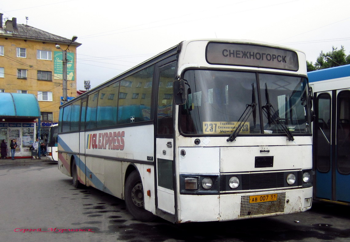 Murmansk, Van Hool T8 Alizée 260 # АВ 007 51