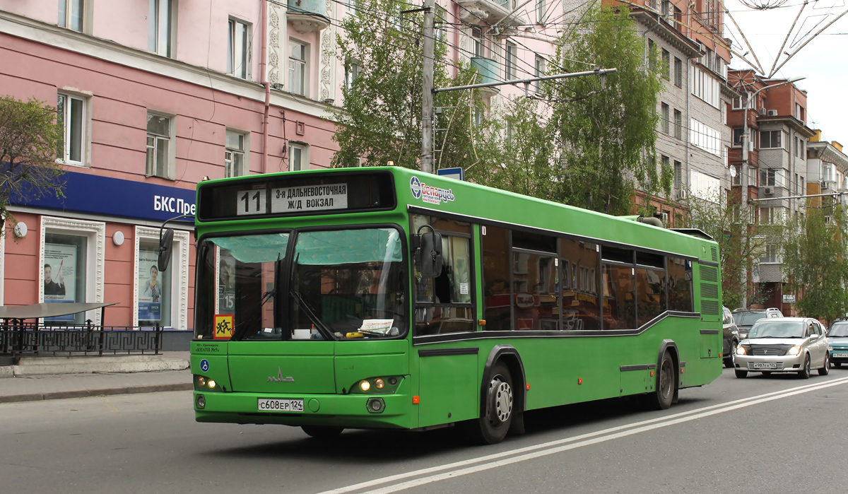 Krasnojarsk, MAZ-103.476 Nr. С 608 ЕР 124