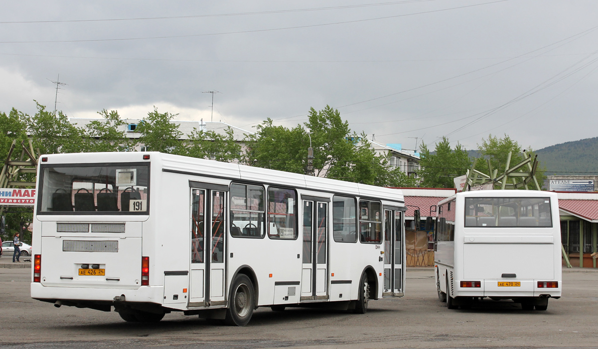 Zheleznogorsk (Krasnoyarskiy krai), Neman-5201 nr. АЕ 426 24; Zheleznogorsk (Krasnoyarskiy krai), KAvZ-4235-33 nr. АЕ 470 24