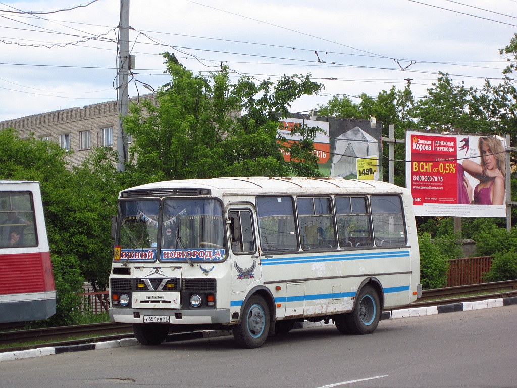 Nizhny Novgorod, PAZ-32053 (320530, 3205B0, 3205C0, 3205E0) nr. У 651 ВВ 52