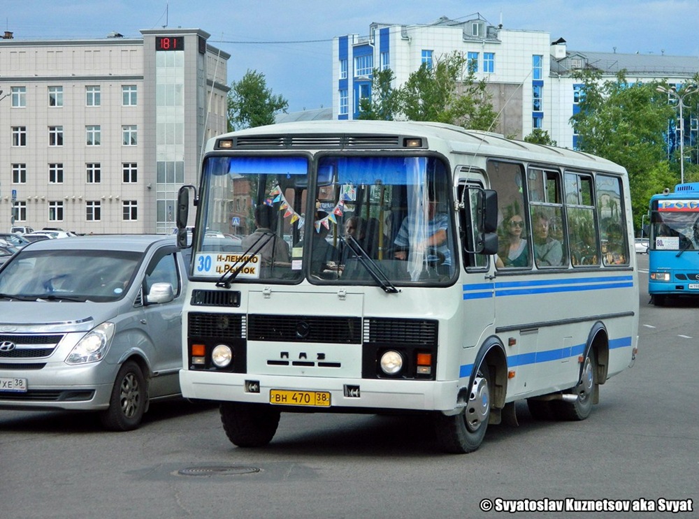 Irkutsk, PAZ-32054 (40, K0, H0, L0) # ВН 470 38