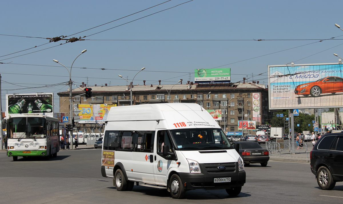 Novosibirsk, Nizhegorodets-222709 (Ford Transit) № В 206 КА 154