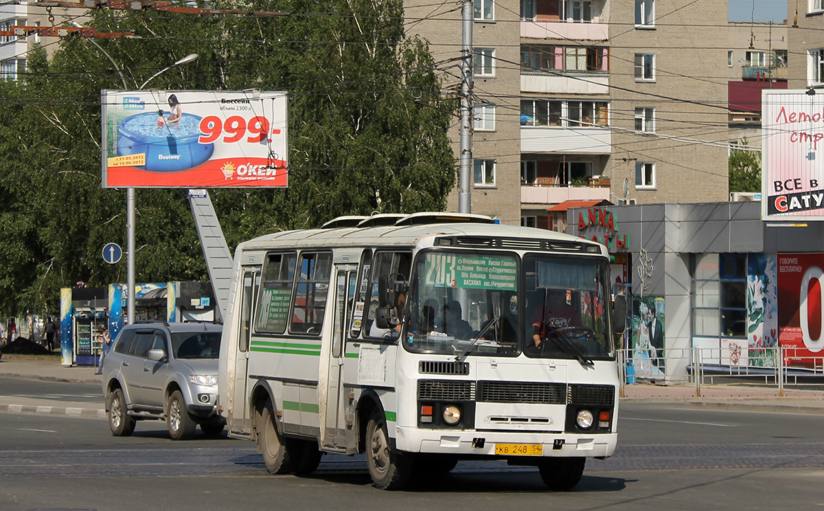 Novosibirsk, PAZ-32054 (40, K0, H0, L0) # КВ 248 54